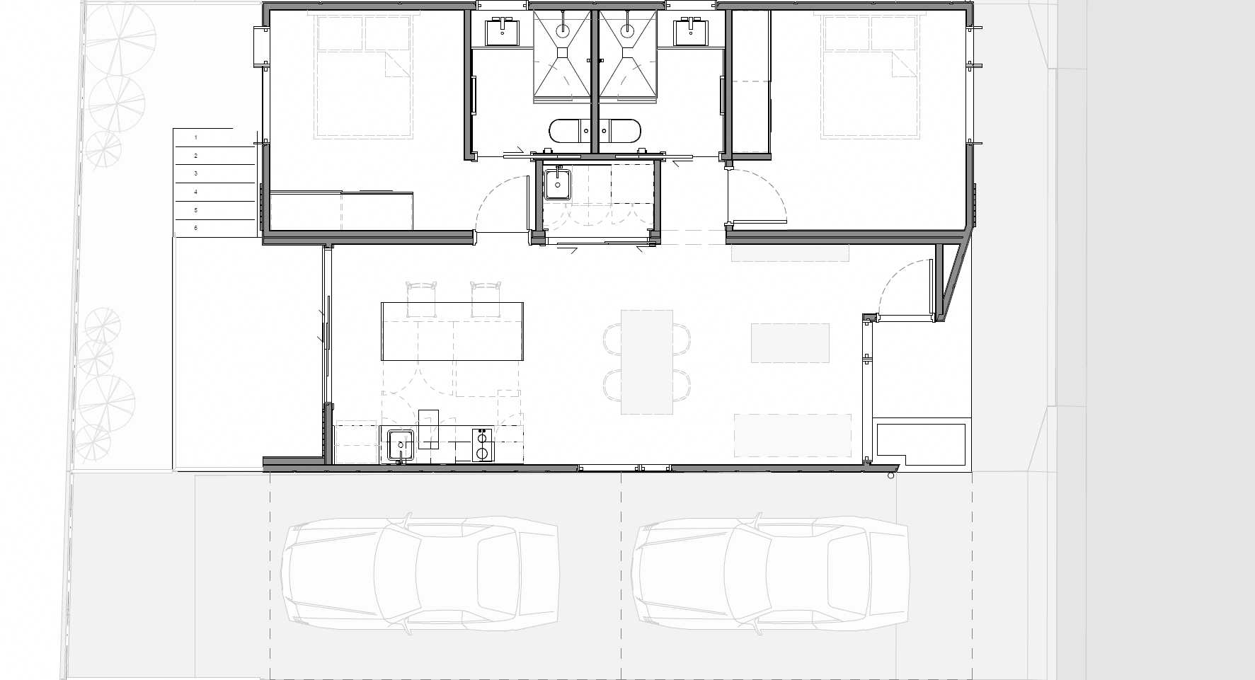 Type A — ground floor plan, drawing A-2215